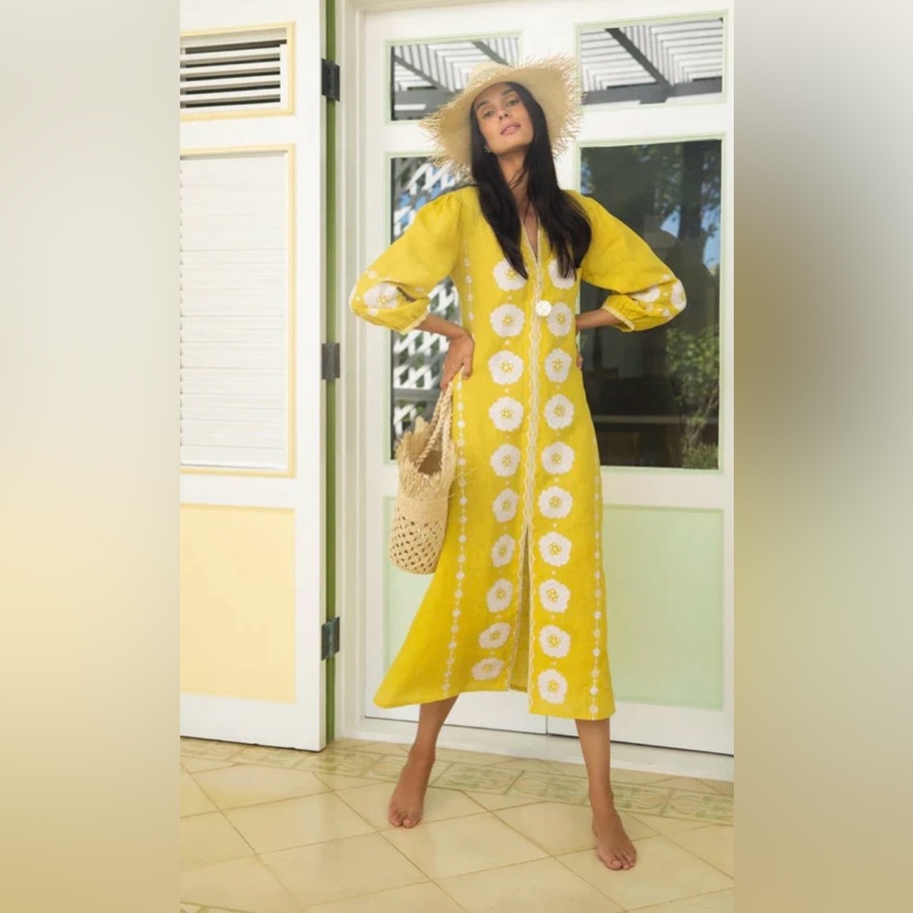ASHA by Ashley McCormick Sol Isabel Kaftan size SMALL